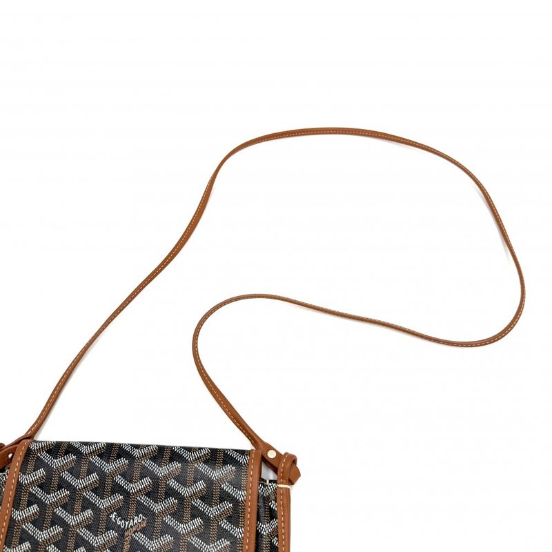 Goyard Shoulder Bag Plumet Pouch Wallet Black Brown
