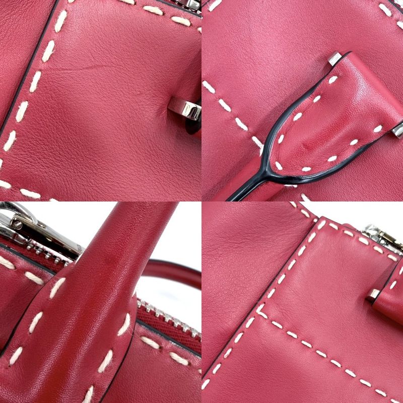 Prada 2-Way Shoulder Bag Crossbody Triangle Logo Leather