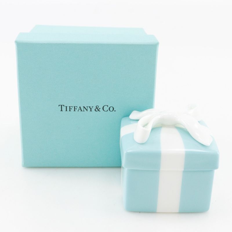 Tiffany & Co Mini Blue Bow Box Case Trinket Shoulder Bag Light