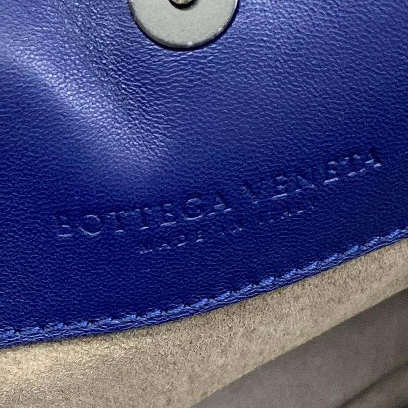 Bottega Veneta Tote Intrecciato Blue Leather