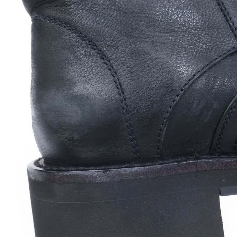Balenciaga Venom Leather Long Boots Black