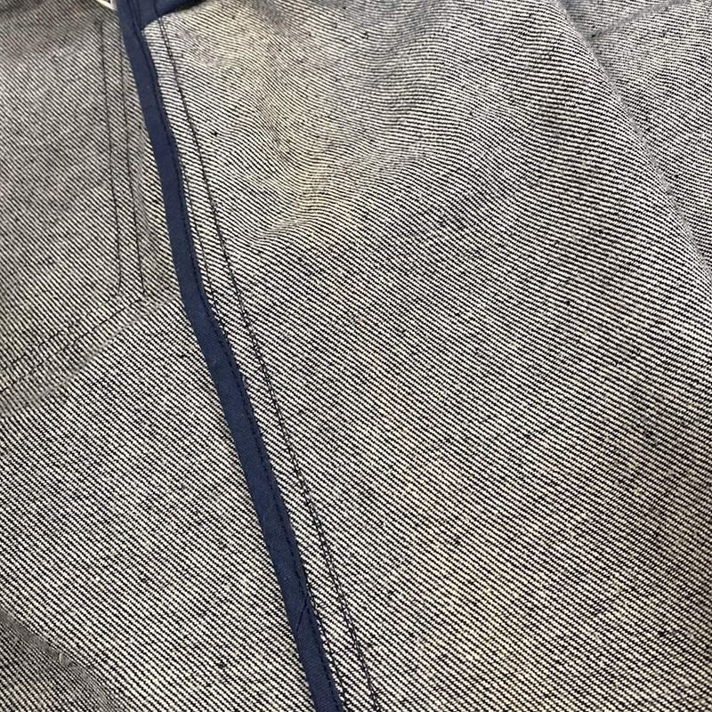 Chanel Skirt 34 S Navy Knee Length Denim