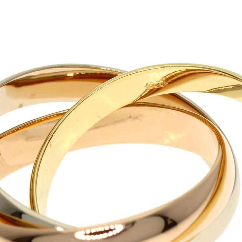 Cartier Trinity Ring 18K Yellow Gold 18K White Pink