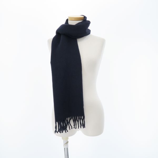 Hermes Scarf Cashmere Blue Navy