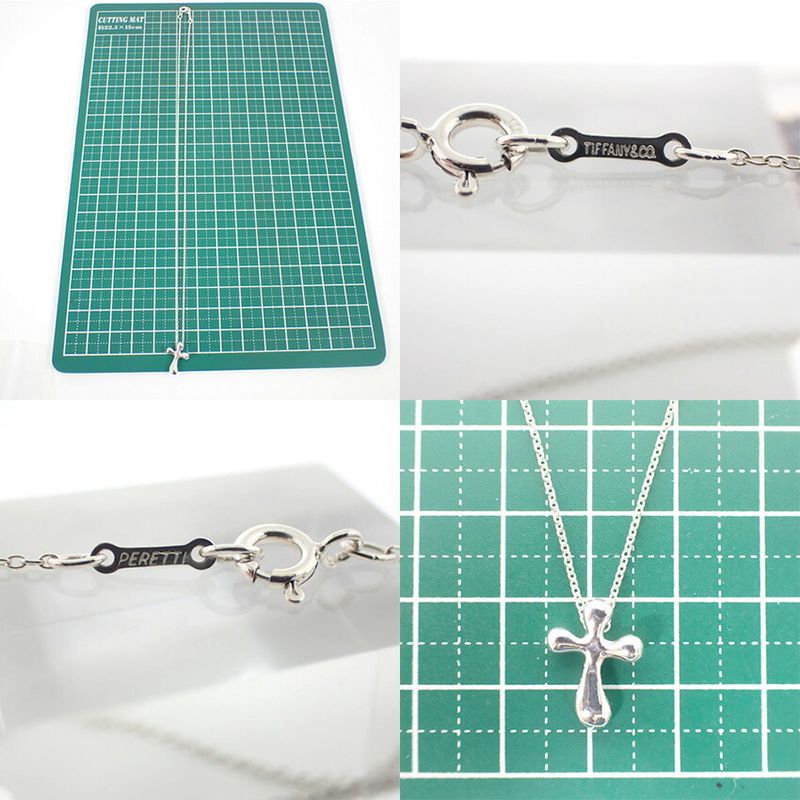 Tiffany & Co 925 Small Cross Pendant Necklace