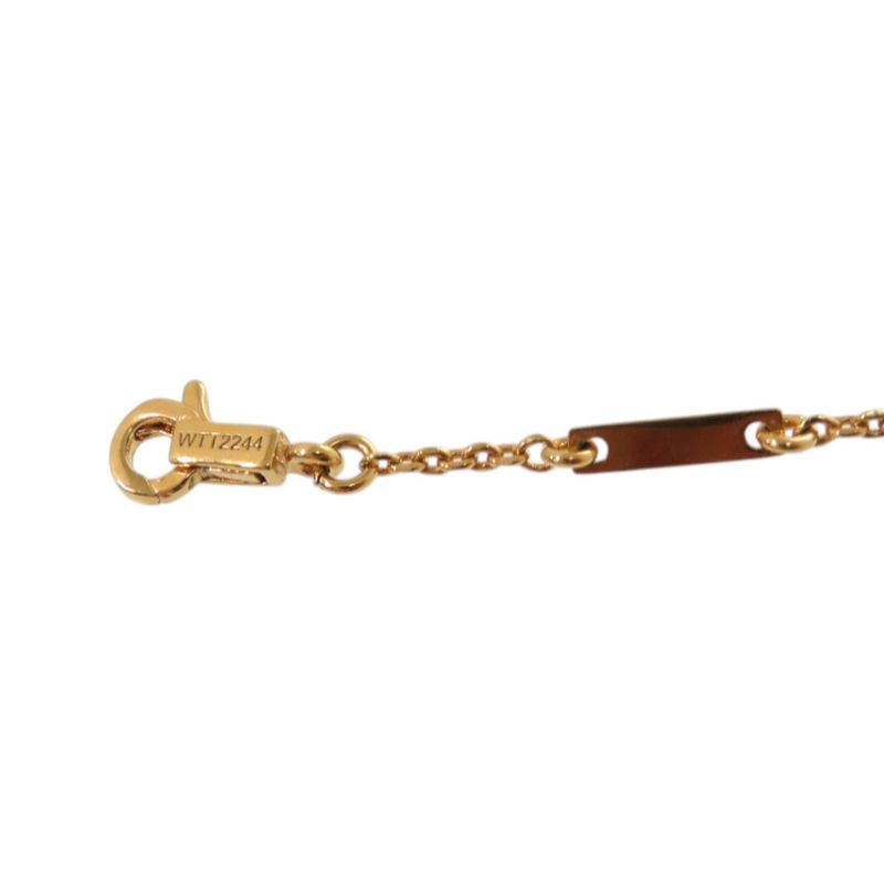 Celine Triomphe Sparkle Metal Rhinestone Gold Necklace