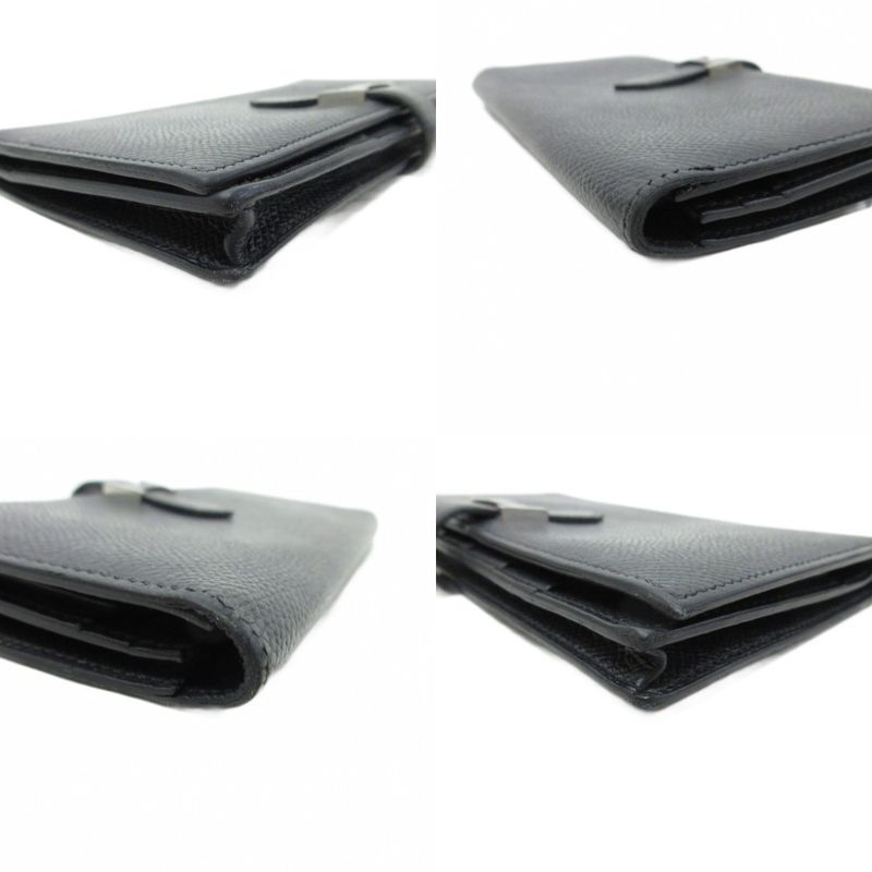 Hermes Bearn Souffle Logo Wallet Bifold with Coin