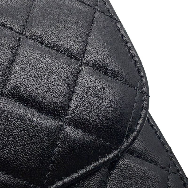 Chanel Chain Shoulder Bag Quilted CC Logo Faux Pearl Lambskin