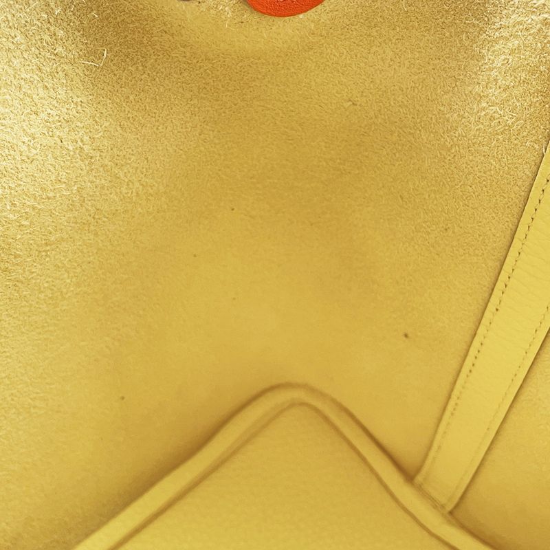 Hermes Handbag Picotin Lock PM Eclat Limoncello Orange Minien Silver Limoncello Minian