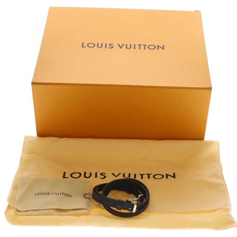 Louis Vuitton Lockme MM Pink Off White Black Leather 2-Way Handbag Off-white
