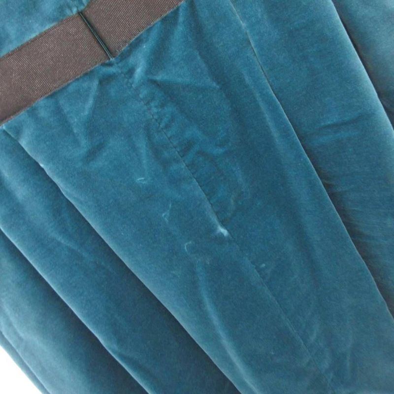 Gucci Velour Dress Logo Ribbon Green