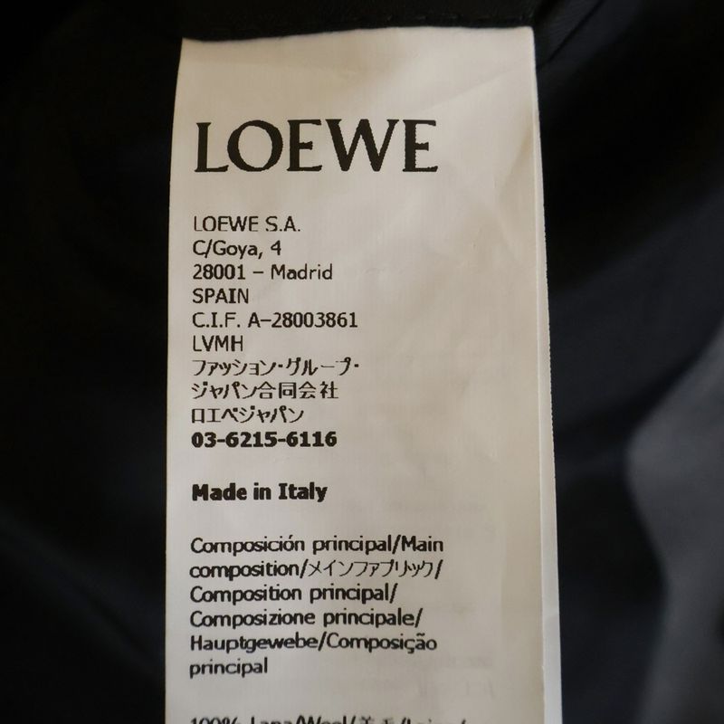 Loewe Striped Pattern Tailored Jacket Gray