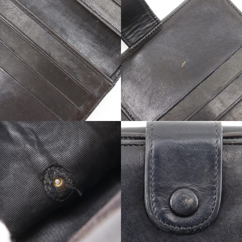 Chanel CC Logo Lambskin Black Bifold Wallet