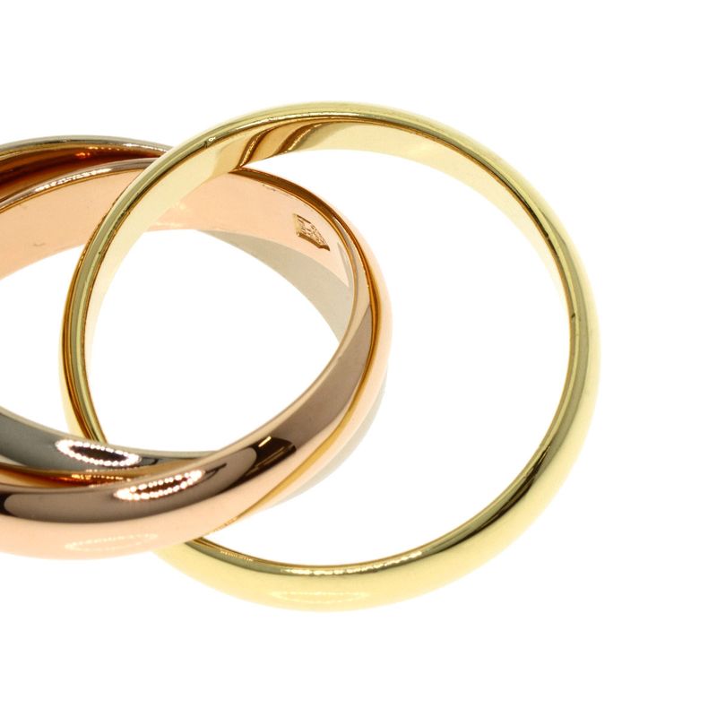 Cartier Trinity 50 Ring 18K Yellow Gold 18K Pink White