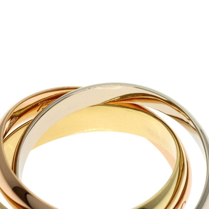 Cartier Trinity 51 Ring 18K Yellow Gold 18K Pink White