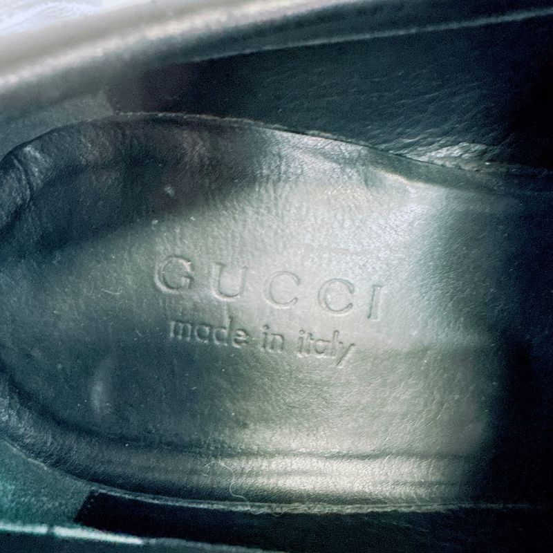 Gucci Business Shoes Interlocking Leather Black