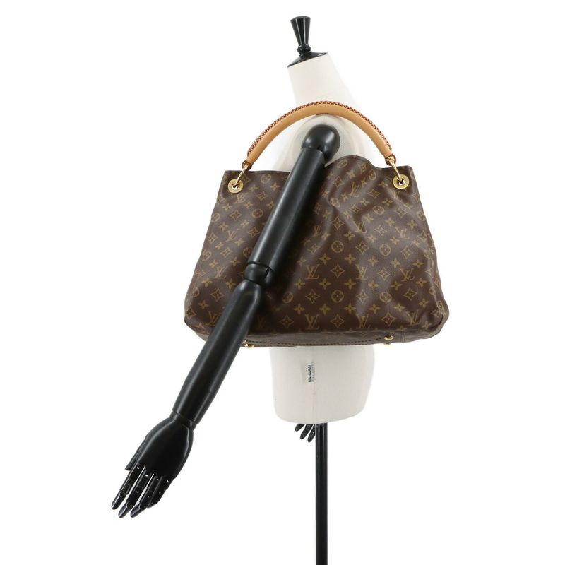Louis Vuitton Monogram MM Shoulder Bag Brown Gold Artsy