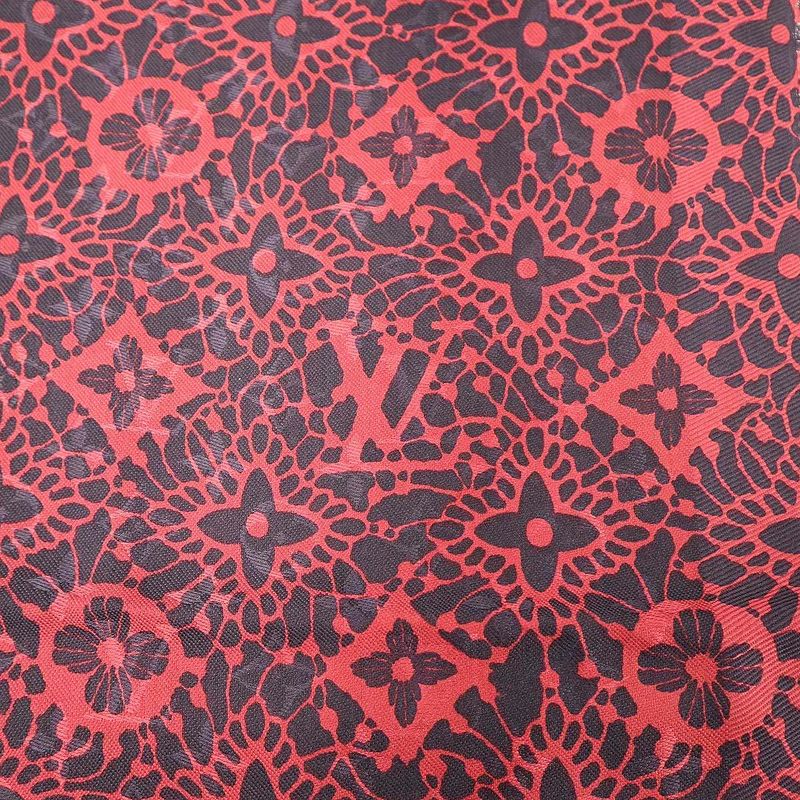 Louis Vuitton Monogram Jacquard Silk Wool Shawl Pink Navy
