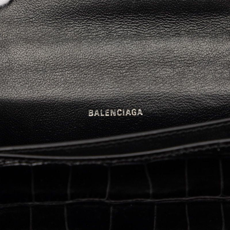 Balenciaga Shoulder Bag Leather Black