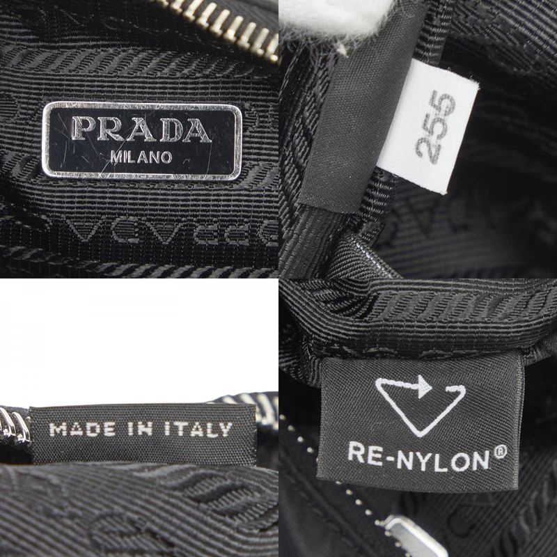 Prada Re Edition Re-Nylon Shoulder Bag Chain 2-Way Black