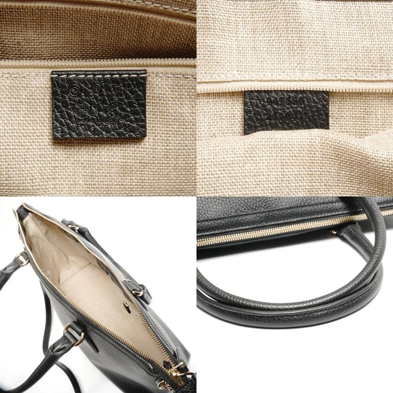 Gucci Tote Interlocking 2-Way Leather