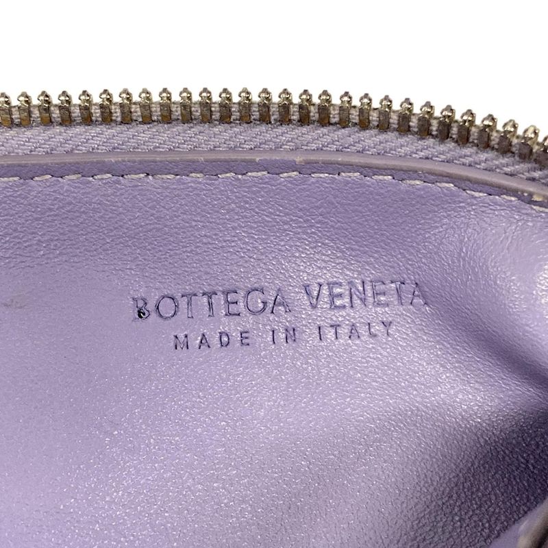 Bottega Veneta Handbag Double Knot Purple Leather