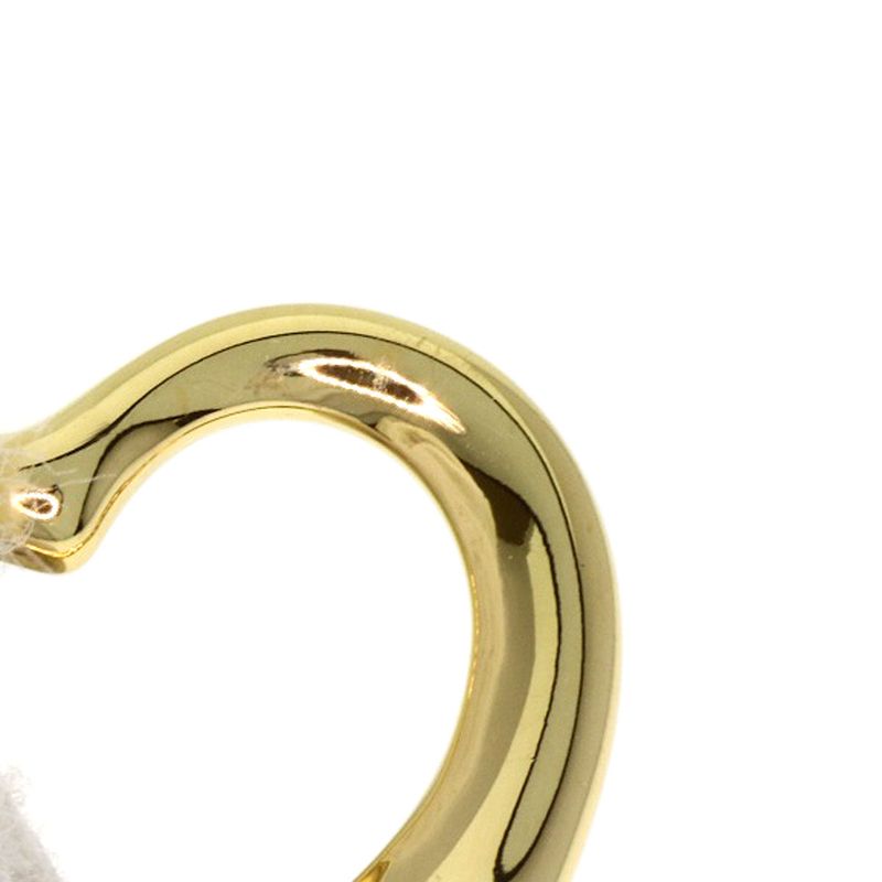 Tiffany & Co Open Heart Pendant Top 18K Yellow Gold