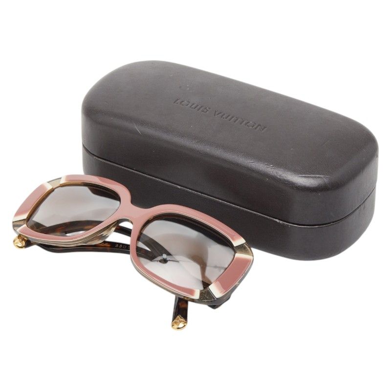 Louis Vuitton Anemone Brown Pink Plastic Eyewear