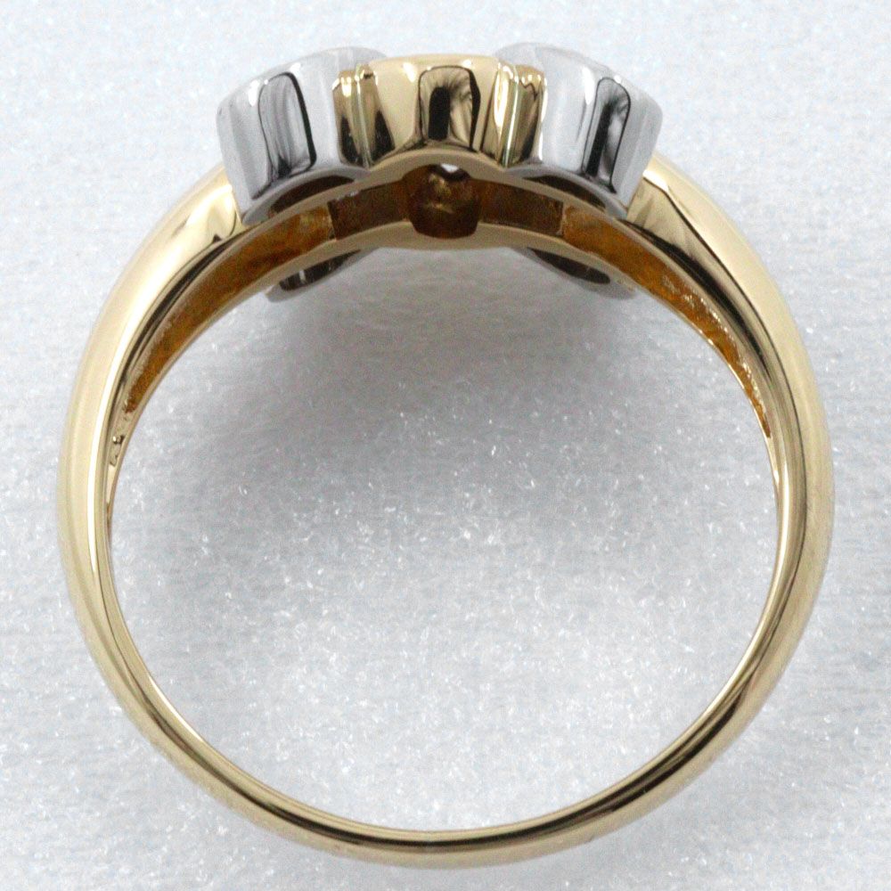 Celine Macadam 18K Yellow Gold Diamond Ring