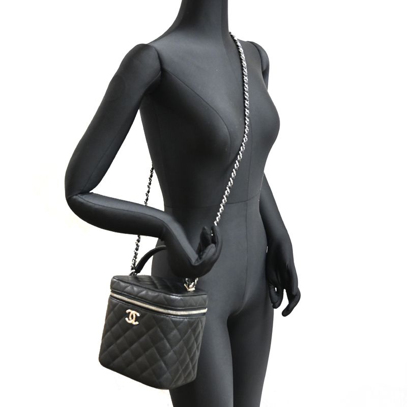 Chanel Shoulder Bag Caviar Black