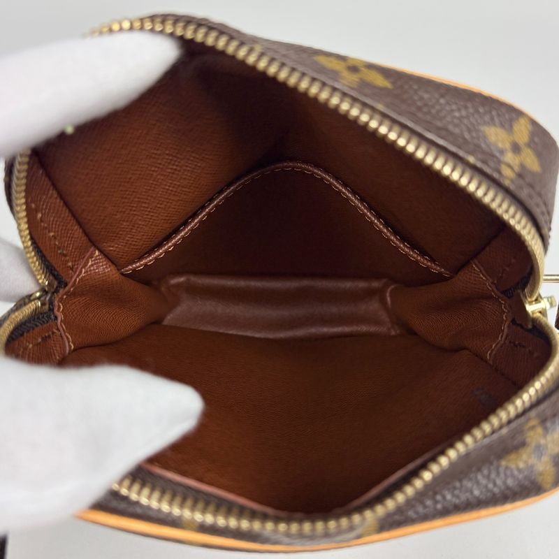 Louis Vuitton Danube Crossbody Shoulder Bag Monogram Brown
