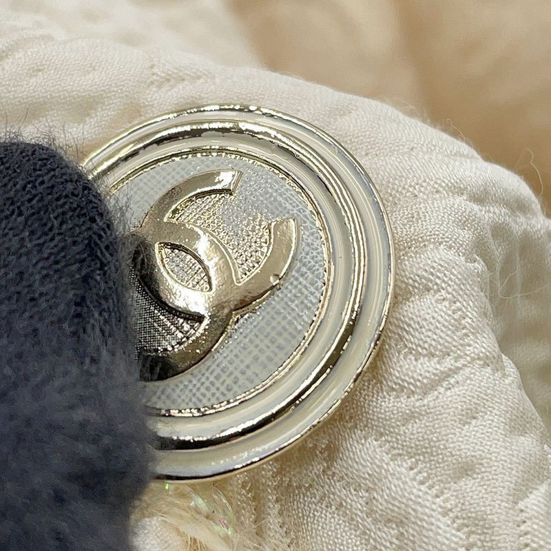 Chanel Jacket Coco Button Jacquard Wool 36