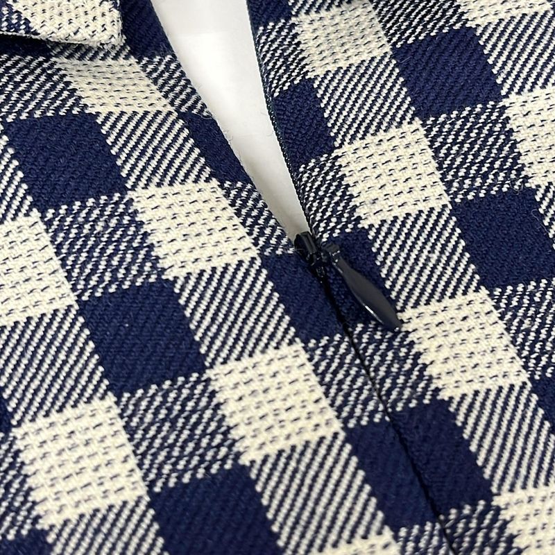 Dior Dress I 38 Navy Ivory Short X