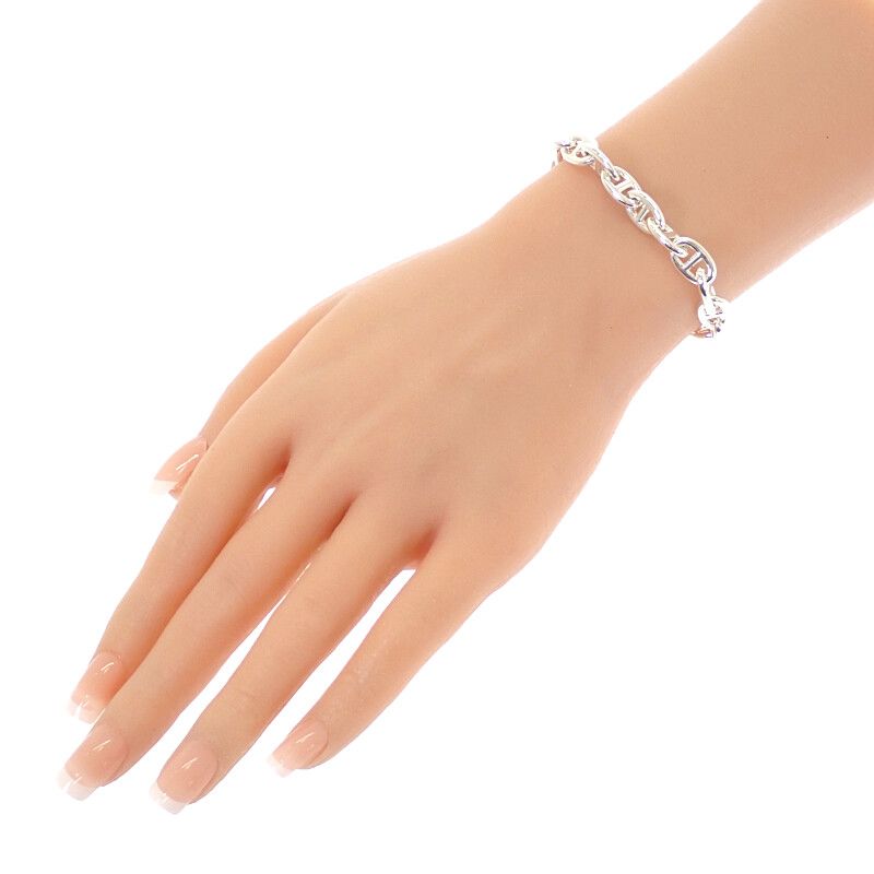 Hermes Chaine D'ancre PM 18 Links Bracelet Silver