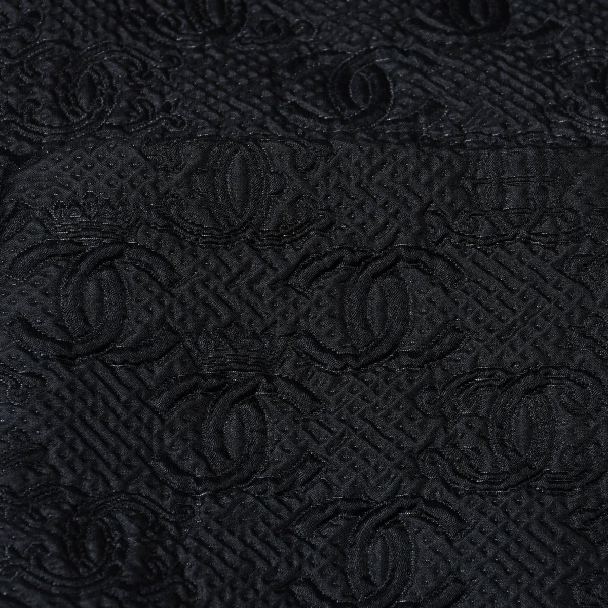 Chanel Tweed Jacket CC Logo Black — view 8