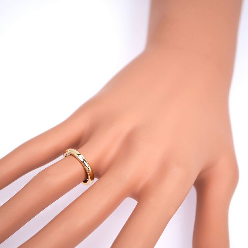 Tiffany & Co Stacking Band Ring 18K Diamond