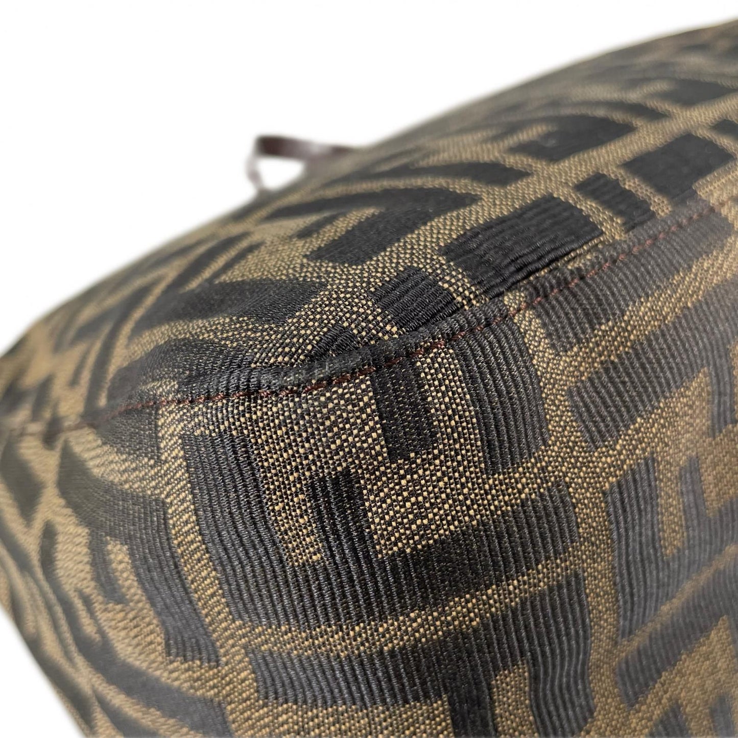 Fendi Zucca Mamma Baguette Shoulder Bag Canvas Brown — view 8