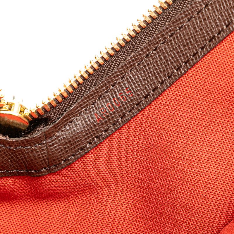 Louis Vuitton Damier Belem MM Tote Brown Leather