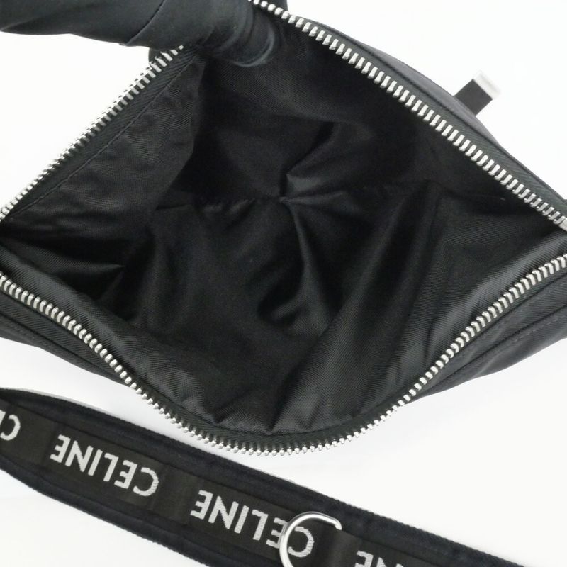 Celine Trekking Messenger Black Nylon Bag