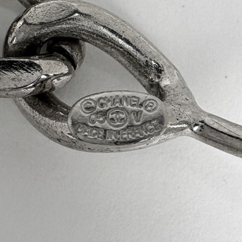 Chanel CC Logo Chain Belt CC Mark 05 Silver Plated