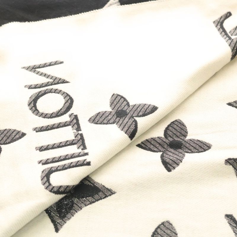 Louis Vuitton LV Essential Monogram All Over Logo Shawl Black