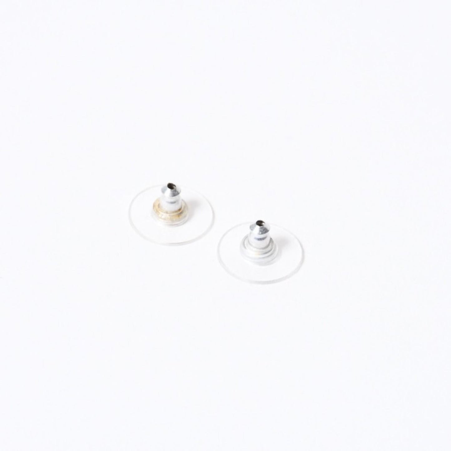 Chanel CC Logo Earrings 05 Acrylic Rhinestone Black Clear Silver — view 8