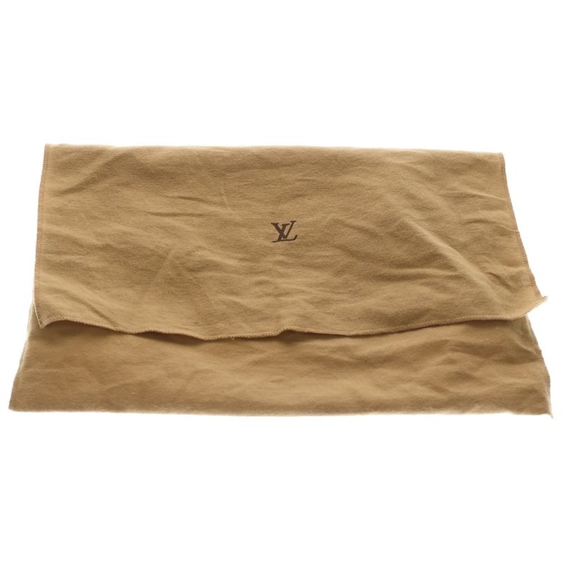 Louis Vuitton Damier Geronimos Shoulder Bag Brown Leather