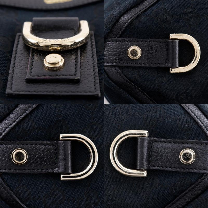 Gucci Abbey Tote GG Canvas Black Handbag