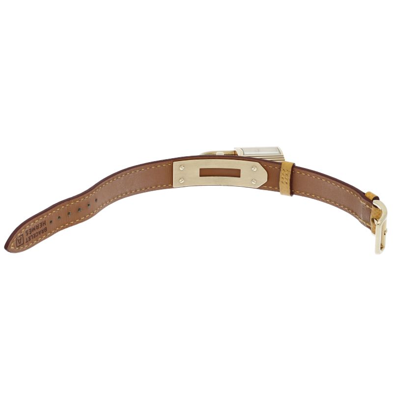 Hermes Kelly Watch Leather White