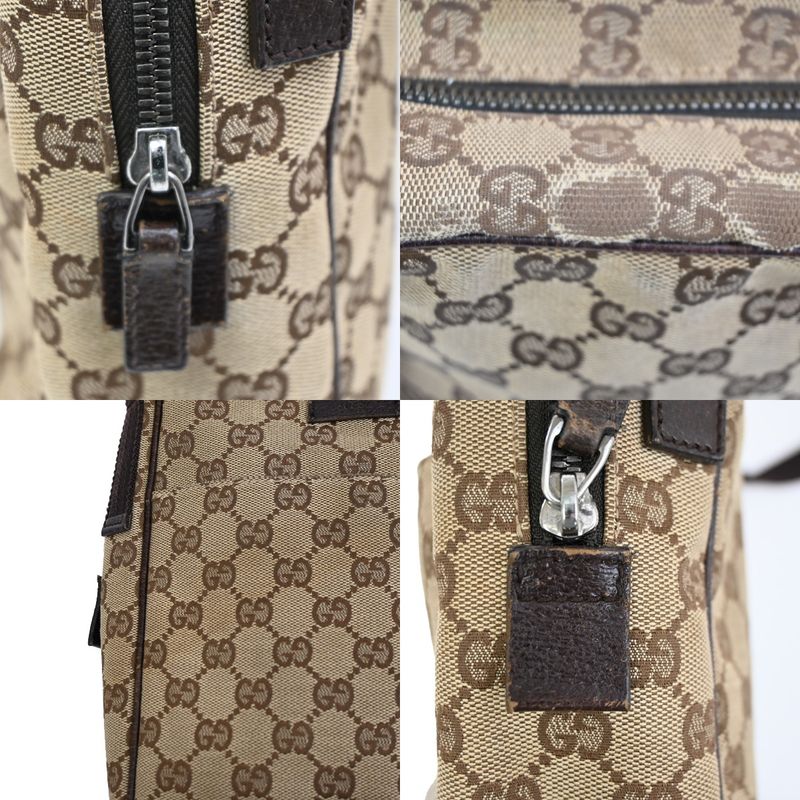 Gucci Shoulder Bag GG Canvas Leather