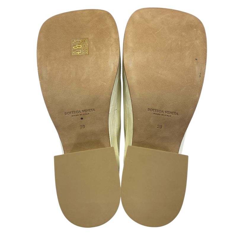 Bottega Veneta Wedge Clog Sandals Sabot Croco Embossed Leather