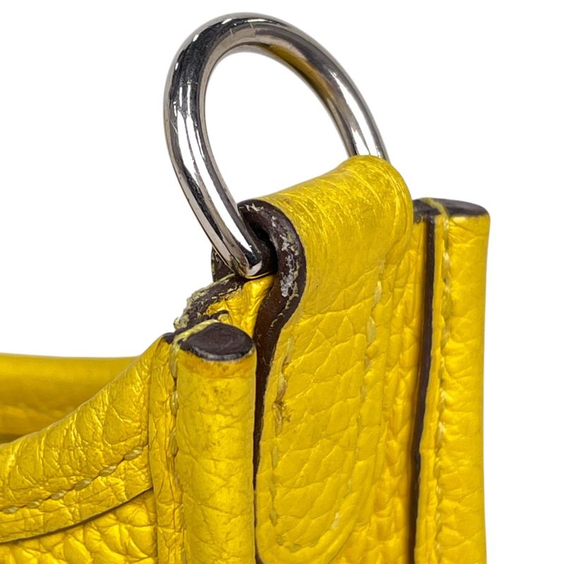 Hermes Evelyne TPM Amazon Pochette Mini Perforated Shoulder Bag Taurillon Clemence Joan Ambre