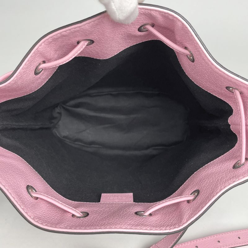 Gucci GG Psychedelic Shoulder Bag Star Drawstring Black Multicolor - Pink