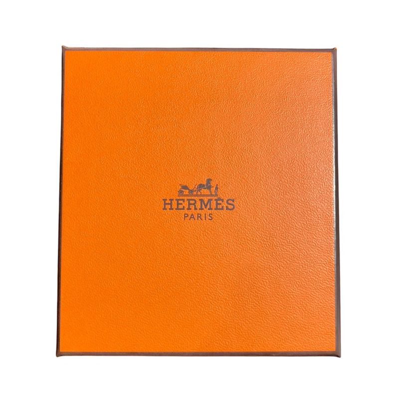Hermes As de Coule PM Heart Motif Gpxleather Pendant Top Black Silver Brand